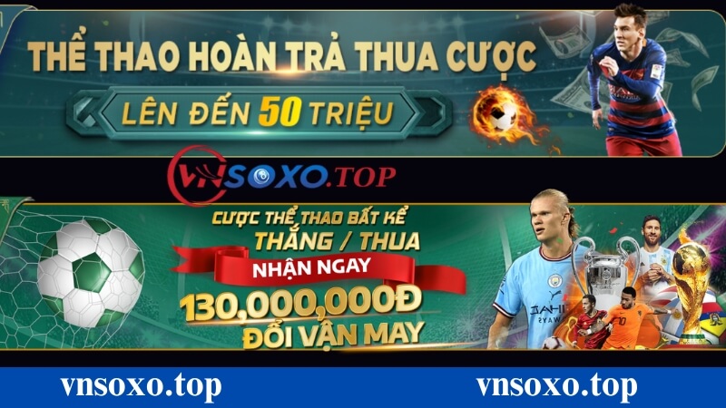 Nhiều khuyến mãi thể thao tại vnsoxo Nhiều khuyến mãi thể thao tại vnsoxo