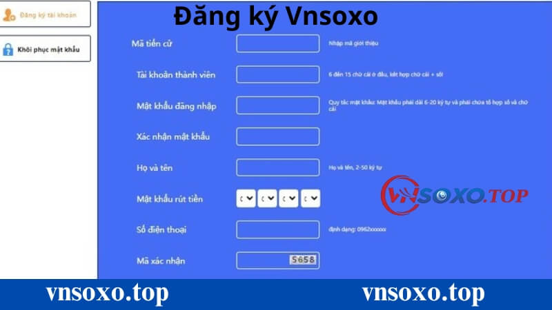 Cách đăng ký tài khoản Vnsoxo Cách đăng ký tài khoản Vnsoxo
