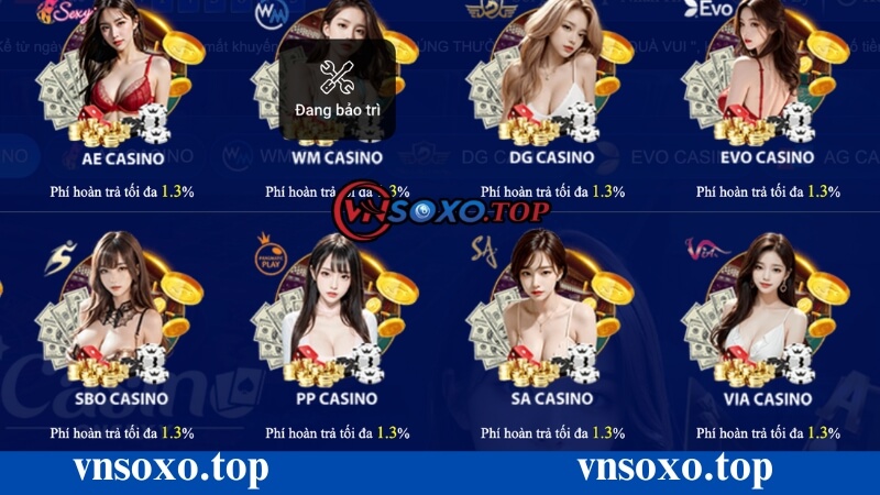 Các đối tác hàng đầu tại casino vnsoxo Các đối tác hàng đầu tại casino vnsoxo